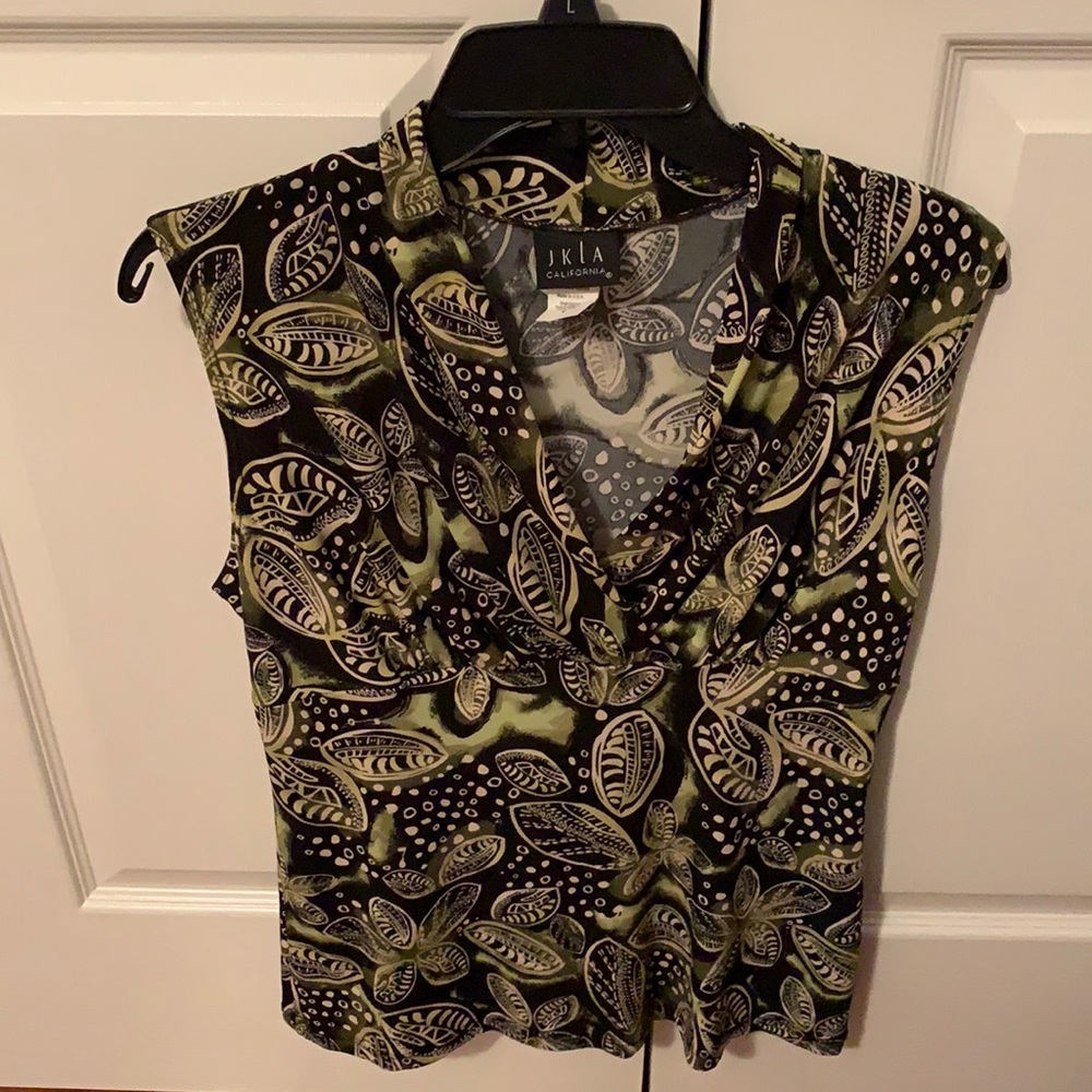 JKLA CALIFORNIA MULTI PRINT BLOUSE